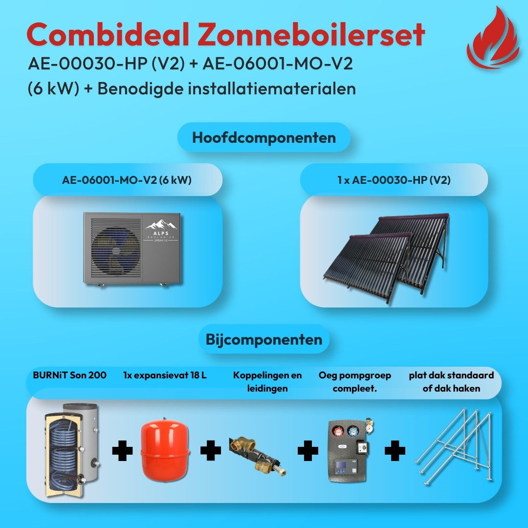 Complete Solar Set 1× 30HP 200L + ALPS EXCLUSIVE AE-06001-MO-V2 (6.0 kW)