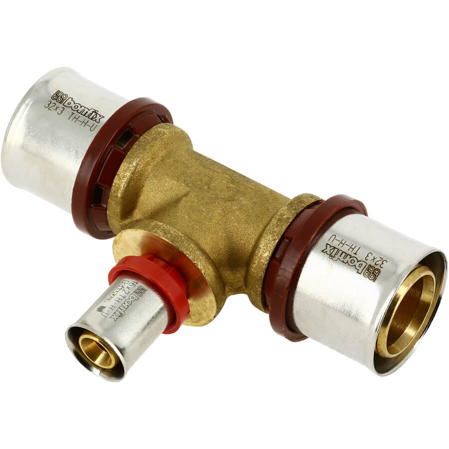 BONFIX 2000878 - Press Fitting T-Piece (32 x 16 x 32)