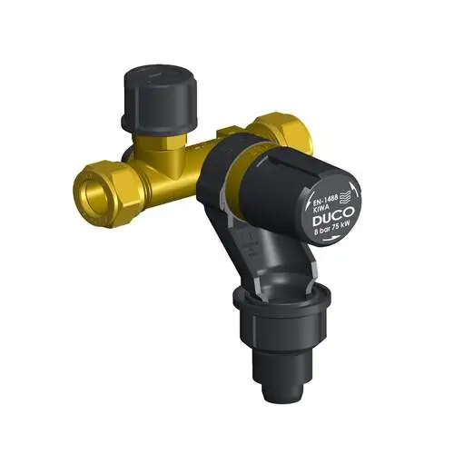 Pentec Duco - Inlet combination valve 15 x 15 mm (6 BAR)