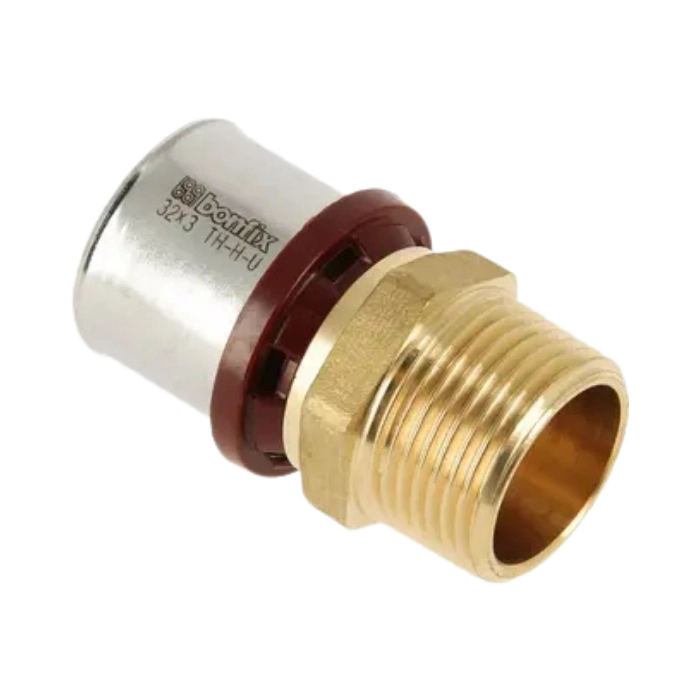 BONFIX 2000270 - Brass Press Coupling Straight (32 x G 1