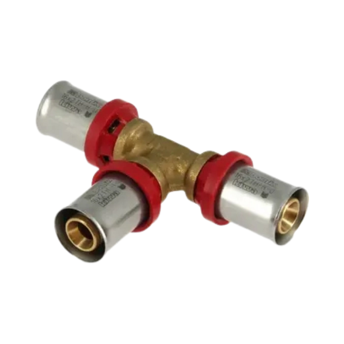 BONFIX 2000505 - Brass Press Tee (16 x 16 x 16 mm)