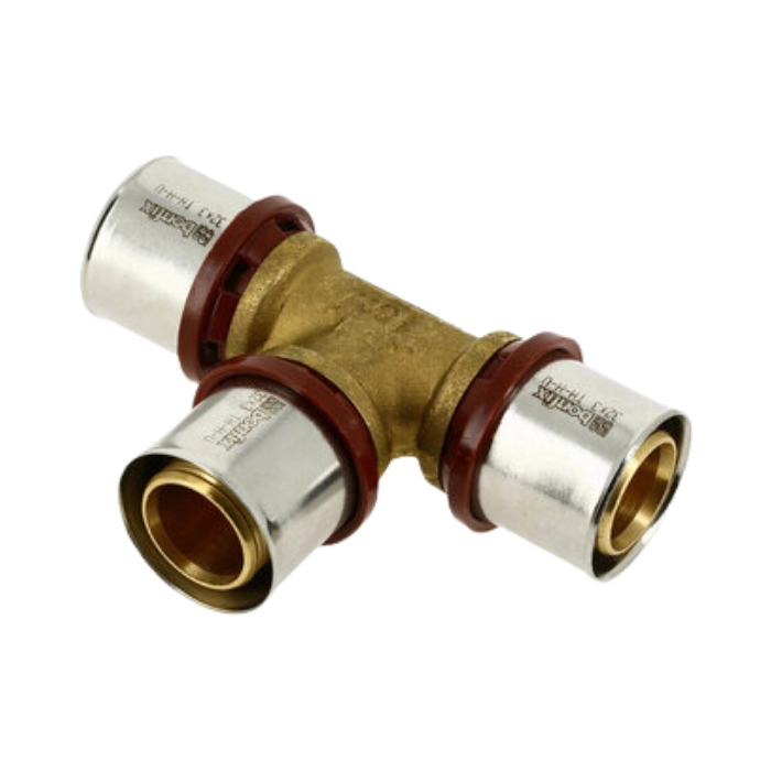 BONFIX 2000530 - Brass Press Tee (32 x 32 x 32 mm)
