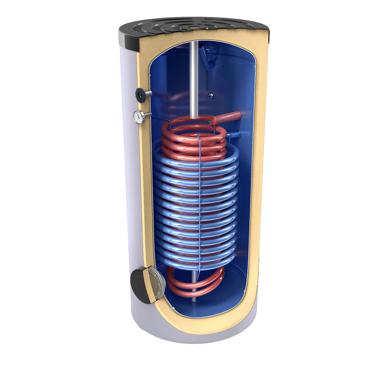 Tesy EV13S17S30065 - Indirect Hot Water Cylinder with Dual Heat Exchangers (300 L)