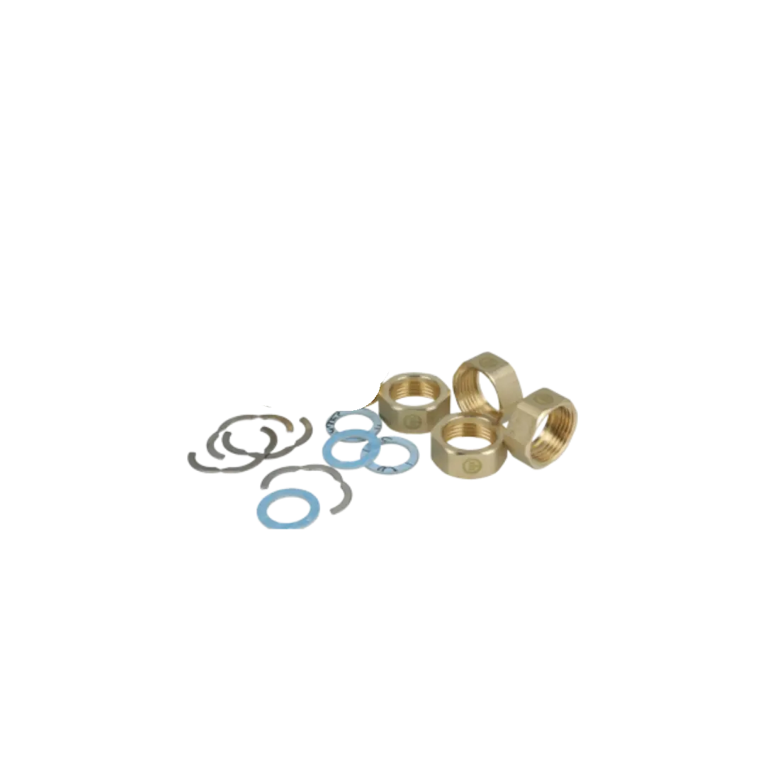 Corrugated solar hose DN16 - Connection set 3/4