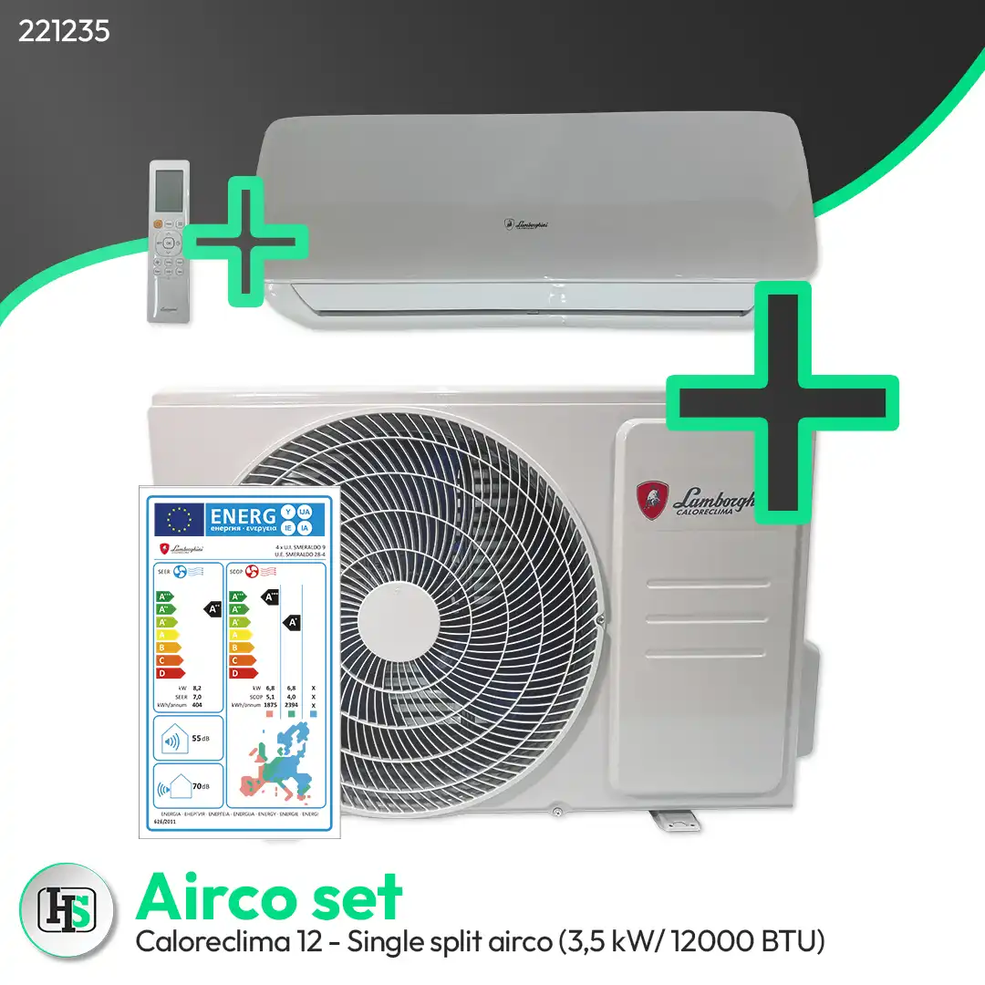 Lamborghini Caloreclima 12 - Single split wall-mounted air conditioner (3.5 kW / 12,000 BTU)