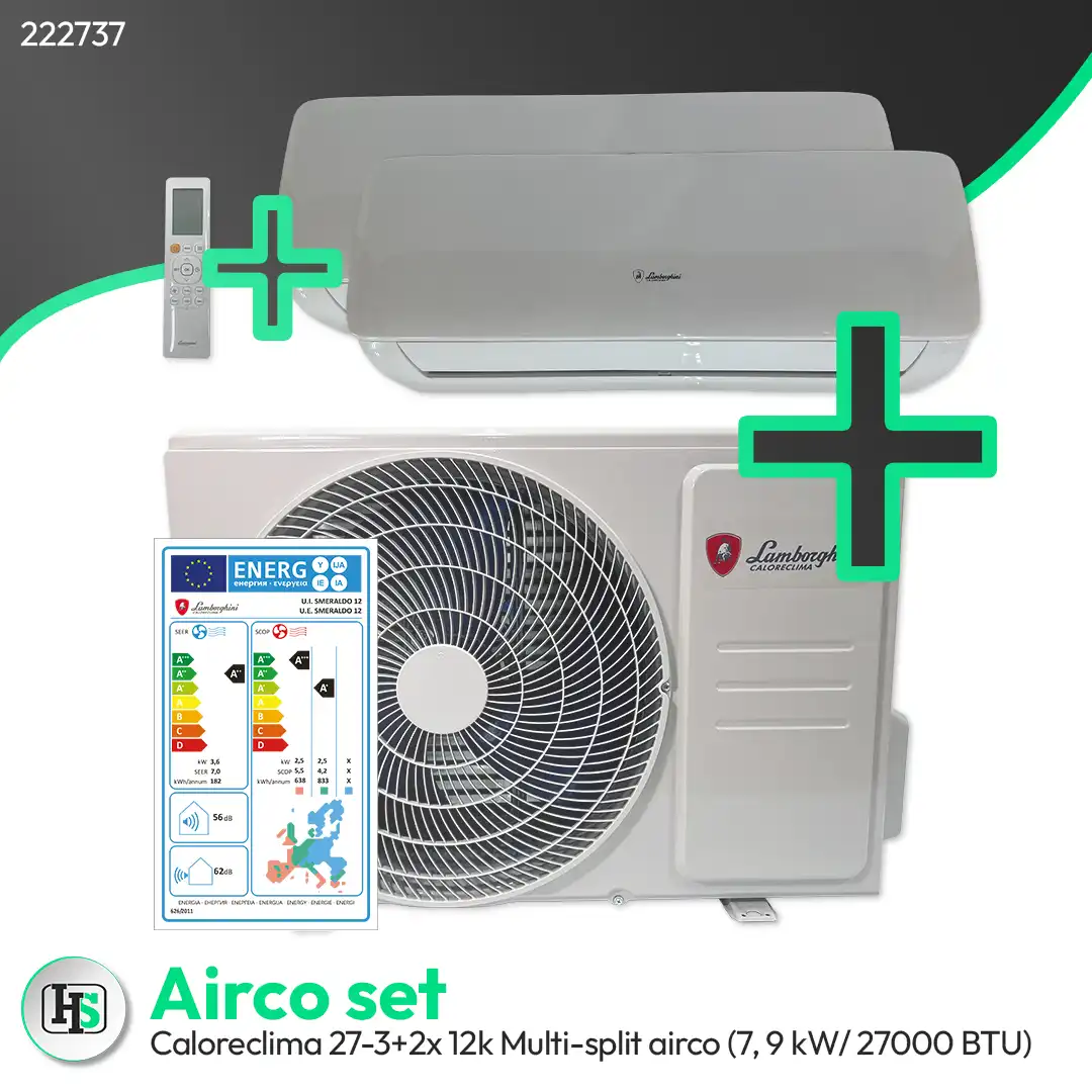 Lamborghini Caloreclima 27-3 + 3x 9K - Multi-split air conditioning combination (7.9 kW / 27000 BTU)