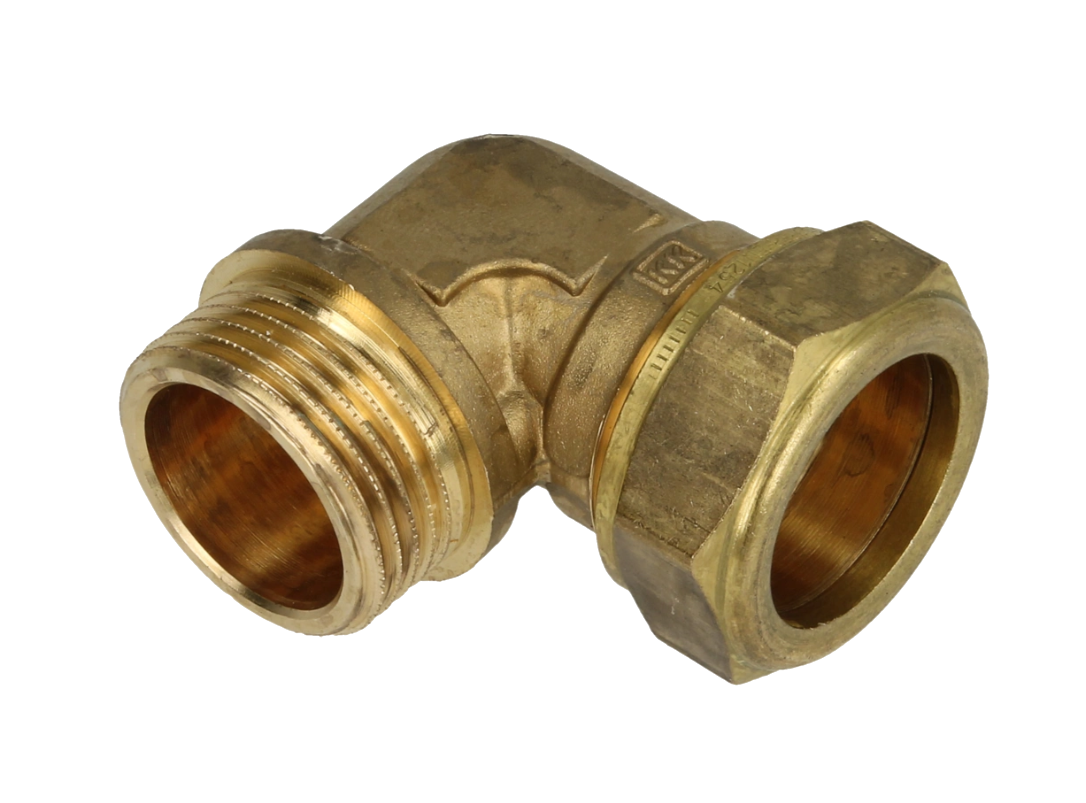 OEG 802016218 - Brass compression elbow 90° (28 mm x G 1
