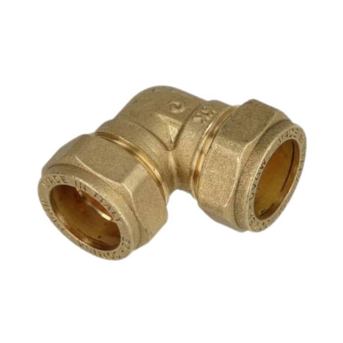 OEG 802016170 - Brass compression fitting elbow 90° (22 mm)