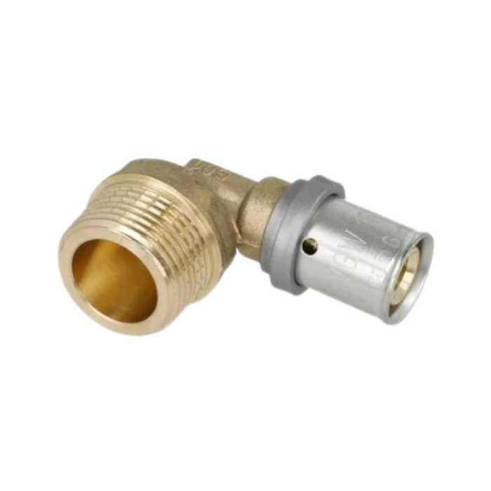 OEG 90° press elbow reducer 16 mm x G 3/4