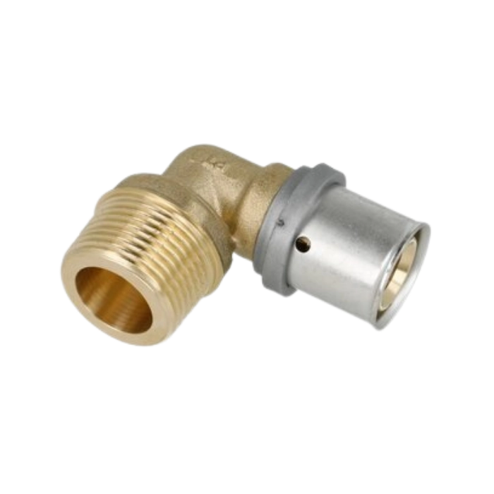 OEG 90° press elbow reducer 20 mm x G 3/4