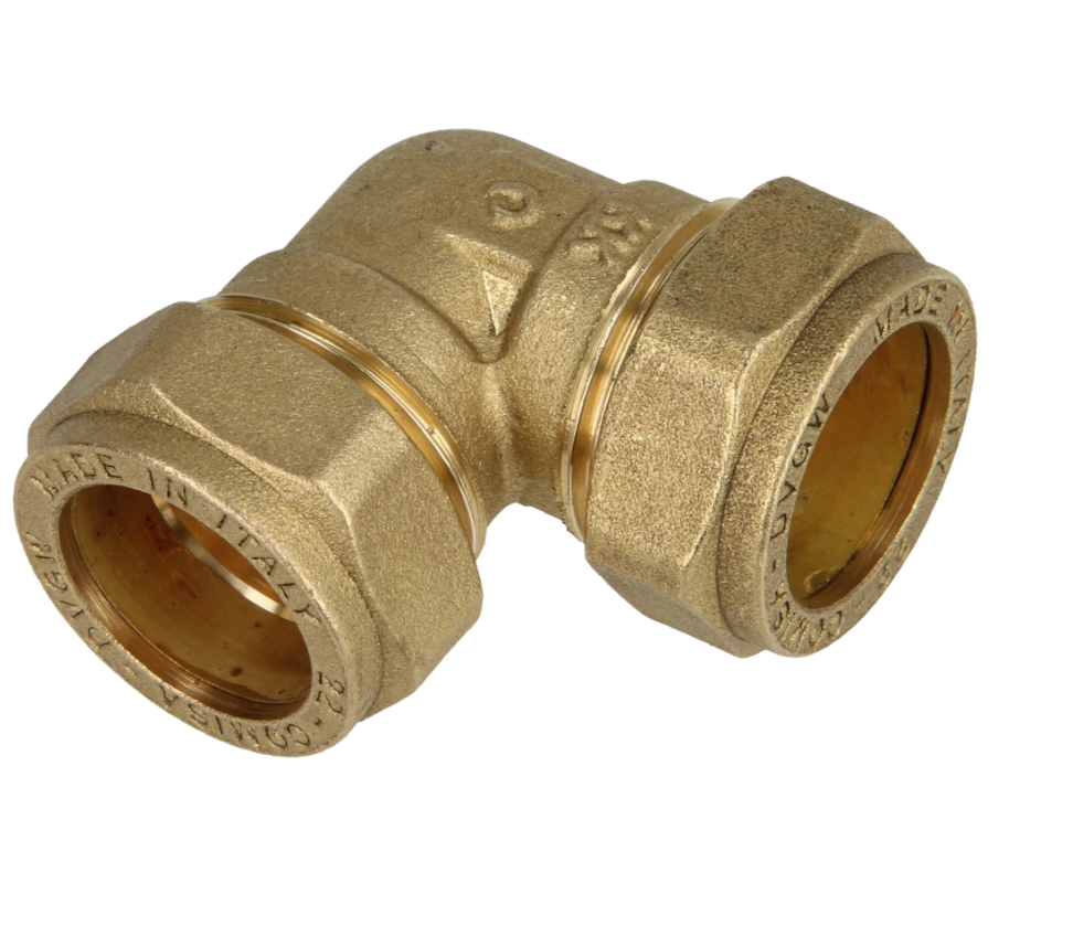 OEG 802016164 - Brass compression elbow 90° (12 mm)