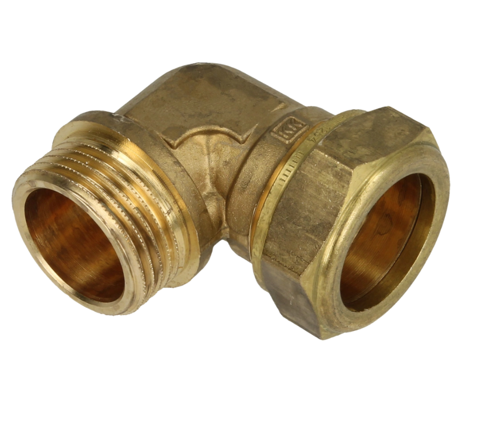 OEG 802016198 - Brass compression elbow 90° (12 mm x G 1/2