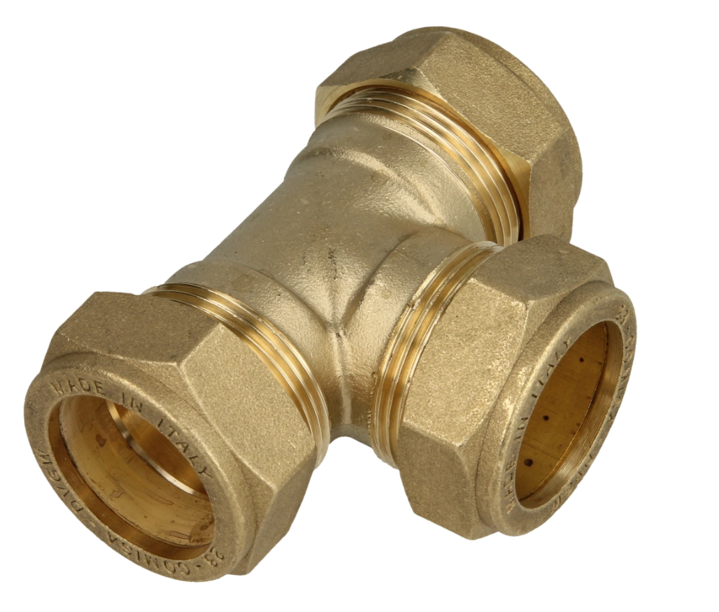OEG 802016282 - Brass Compression T-piece (12 x 12 x12)