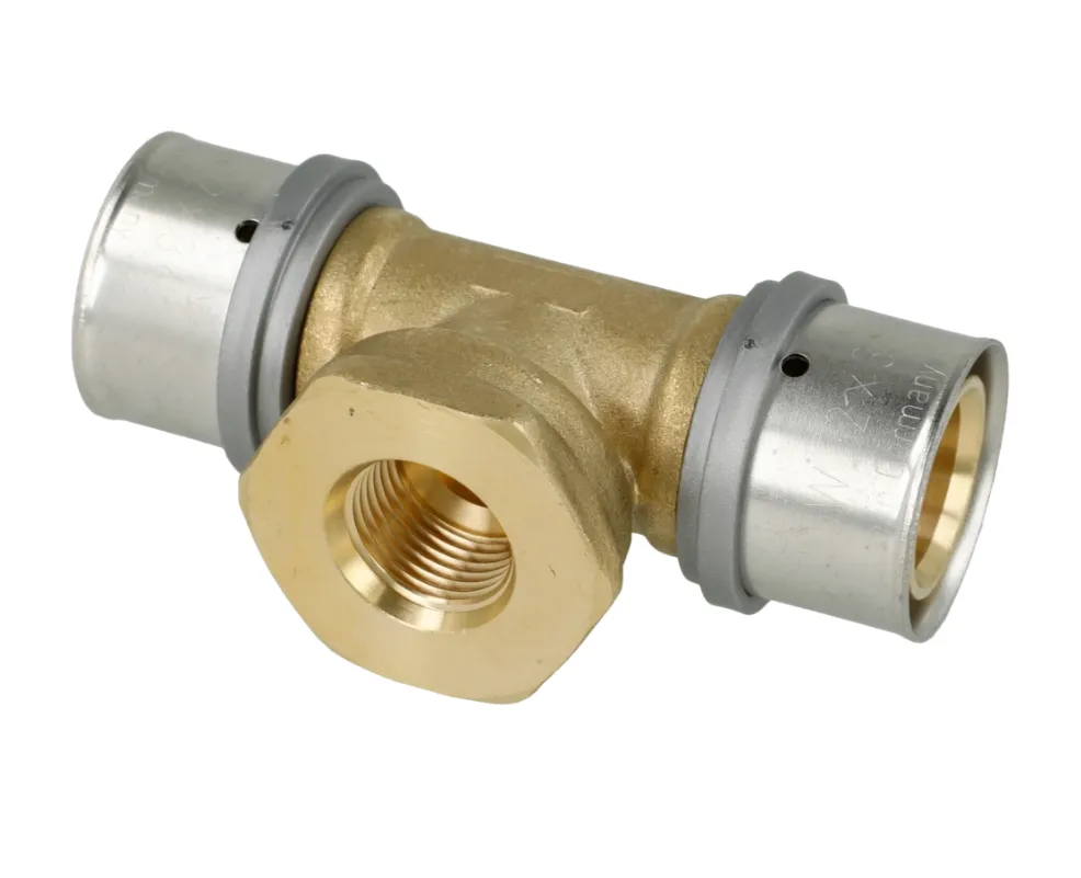 OEG 802030174 - Brass press T-piece (32 x G 1/2