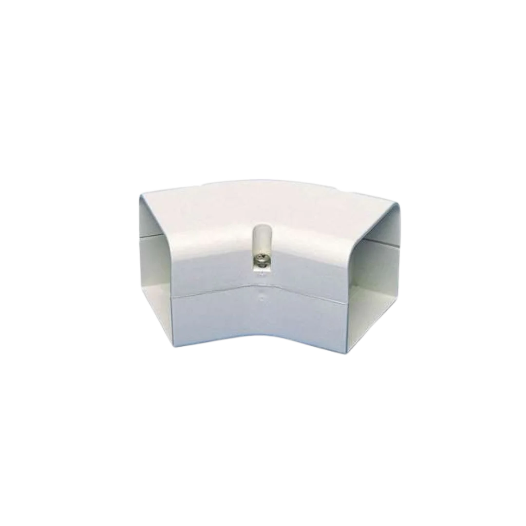 SpeediDuct Flat Elbow 45° - 70 mm (White)