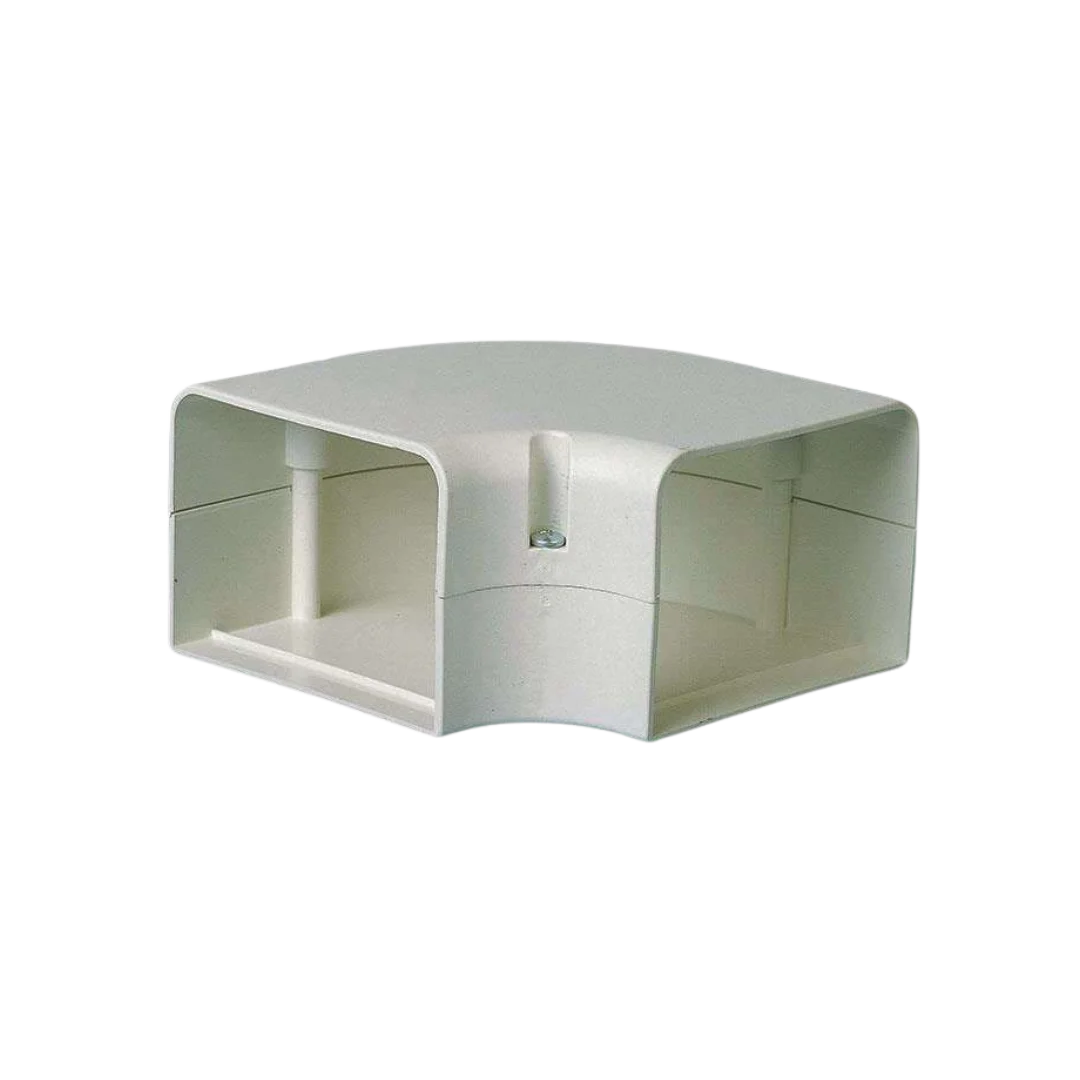 SpeediDuct Flat Elbow 90° – 70 mm (White)