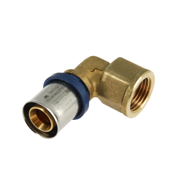 BONFIX 2001025 - Brass Press Elbow 90° (20 x G 3/4