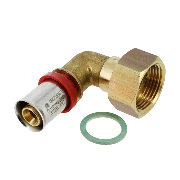 BONFIX 2002103 - Brass Press Elbow 90° (16 x G 3/4