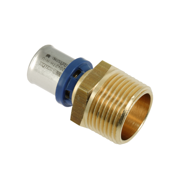 BONFIX 2000264 - Brass Press Coupling Straight (20 x G 1