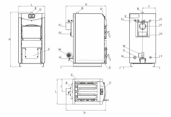 BURNiT NWB PRIME 70 - Wood boiler (70 kW)