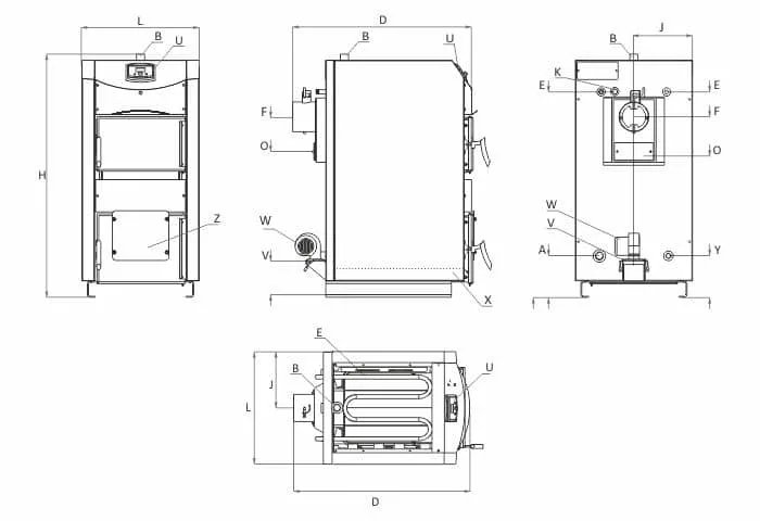 BURNiT NWB PRIME 90 - Wood boiler (90 kW)