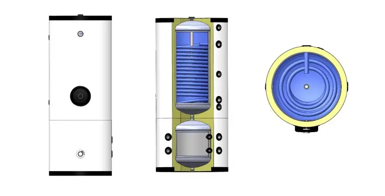 ALPS EXCLUSIVE WKB-HV-300/100L - Combi boiler (300/100L)